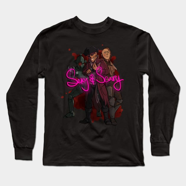 Sexy And Scary Long Sleeve T-Shirt by cassafra5